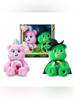 Care Bears x Wicked 2-Pack - Love-a-Lot as Glinda & Good Luck as Elphaba
